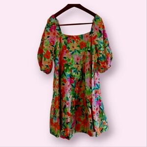 Sanctuary Floral Puff Sleeve  Dress XS